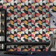 Geometric wallpaper abstract design Pulse multicolor
