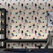 Geometric wallpaper abstract design Wave multicolor