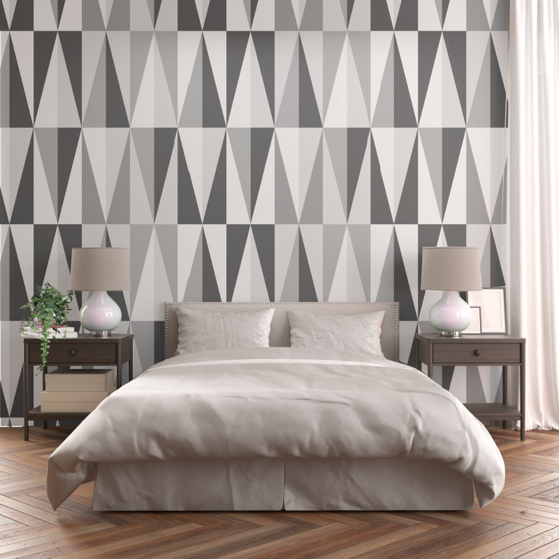 Geometric Triangles Grayscale Triangles wallpaper