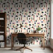 Geometric wallpaper abstract design Breeze multicolor