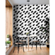 Geometric Wallpaper Black and White Circles