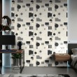 Carta da parati geometrica design moderno minimalista tonalità grigio e nero
