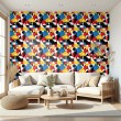 Geometric wallpaper modern design Lumen multicolor