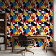 Geometric wallpaper modern design Lumen multicolor