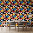 Geometrische Tapete modernes Design Lumen mehrfarbig