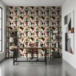 Geometric wallpaper modern design Forma multicolor