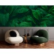 Fotomurale Foglie Verdi con Rilievo Botanico