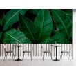 Fotomurale Foglie di Palma Esotiche con Rilievo e Profondità