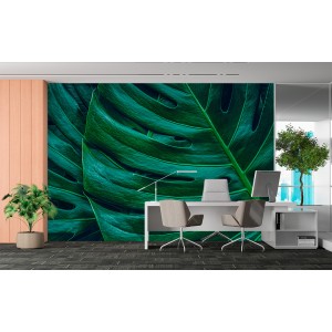 Fresque Murale Feuilles de...