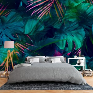 Fresque Murale Feuilles...