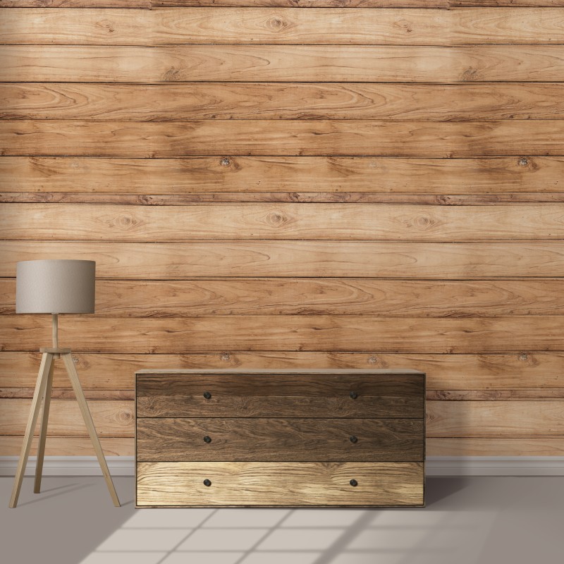 Wallpaper Planks of light wood