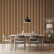 Gestreifte Tapete modernes Design vertikale Streifen rot