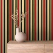 Papel pintado striped diseño moderno franjas verticales rojo