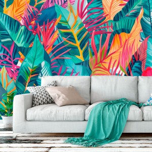 Jungle Leaves Photomural in...