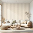 Carta da parati striped design classico strisce verticali beige