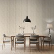 Striped wallpaper classic design vertical stripes beige