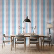 Carta da parati striped design moderno strisce verticali rosa e blu