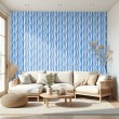Papier peint striped design moderne rayures verticales bleu