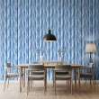 Carta da parati striped design moderno strisce verticali blu