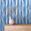 Papier peint striped design moderne rayures verticales bleu