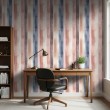 Papel pintado striped diseño artistico moderno franjas verticales rosa y azul