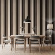 Striped wallpaper classic elegant design vertical stripes dark brown