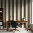 Carta da parati striped design classico elegante strisce verticali marrone e beige