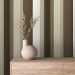 Papel pintado striped diseño clásico elegante franjas verticales marrón y beige