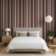 Striped wallpaper classic elegant design vertical stripes brown and burgundy