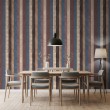Striped wallpaper classic elegant design vertical stripes blue and burgundy