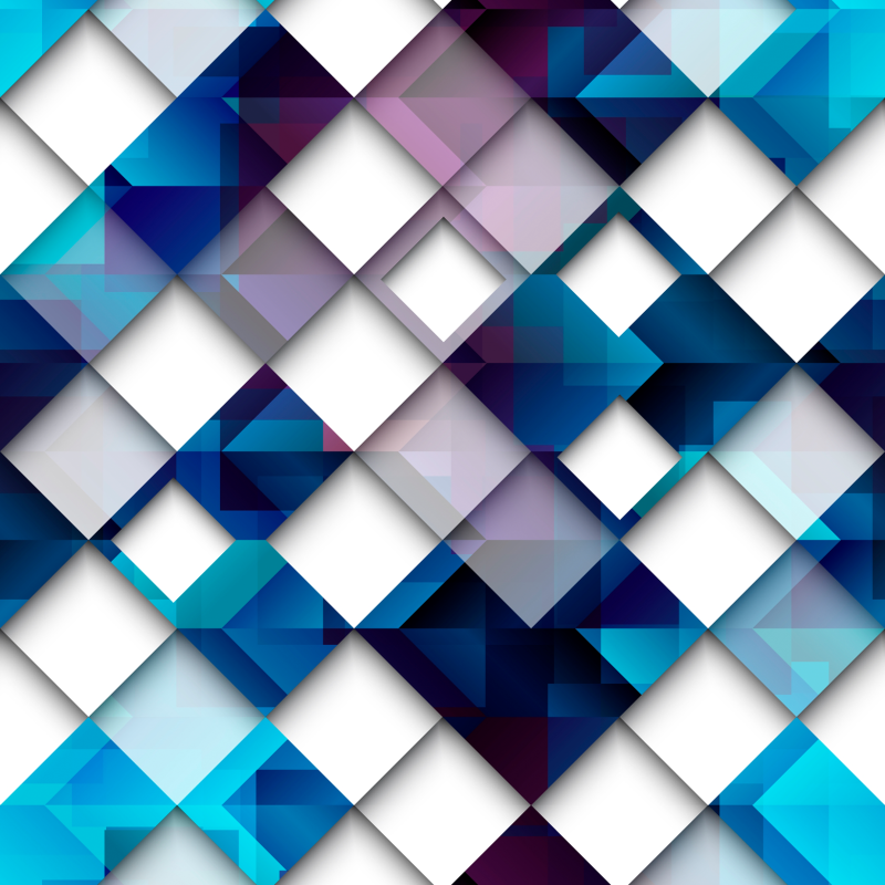 Papel Pintado Geométrico Triángulos azules