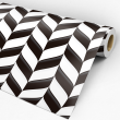 Geometric Wallpaper black and white stripes