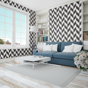 Geometric Wallpaper black...