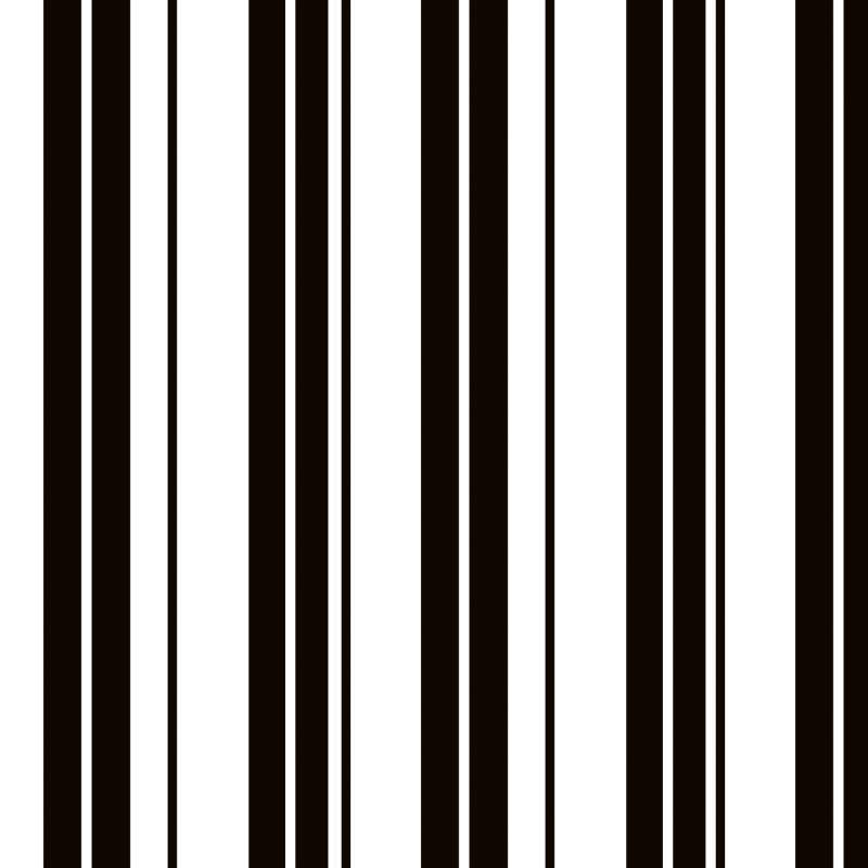 Thick and thin stripes Black wallpaper