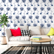 Floral Vectorial Blue wallpaper