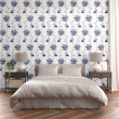 Floral Vectorial Blue wallpaper
