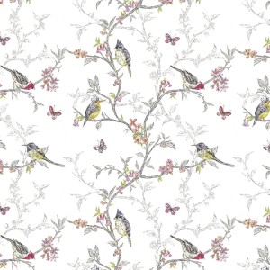 Romantic birds wallpaper