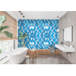 Papel Pintado Azulejos Azules