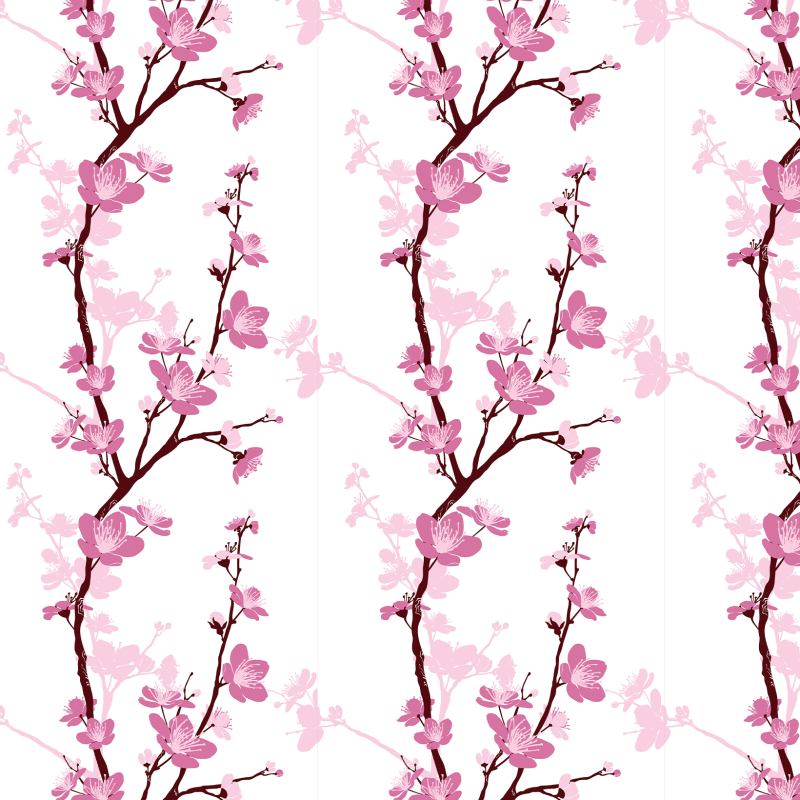 Floral wallpaper pink flowers creeper