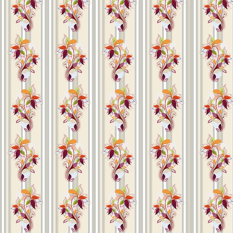 Papier peint horizontal floral