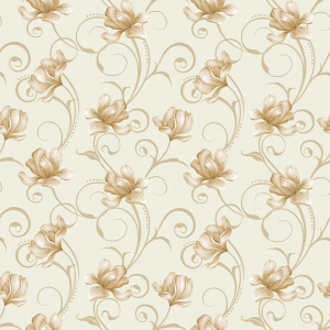 Wallpaper Florales en dorado