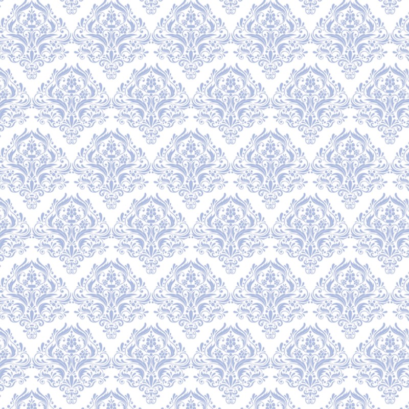 Viktorianische Tapete Blau und Weiß