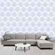 Victorian Wallpaper Blue and white