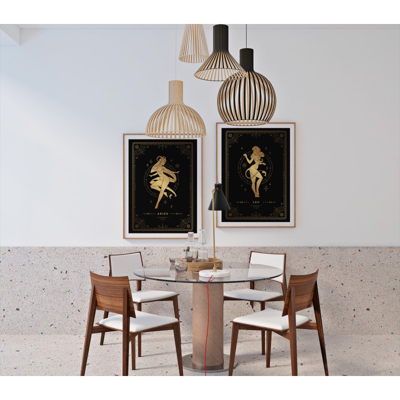 Aries - Leo Horoscope Decorative Poster