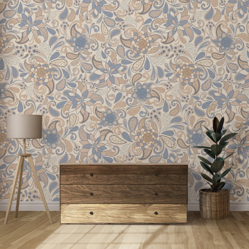 arabeske tapete trivial trivial creme