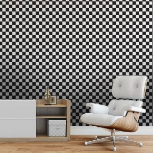 Schwarz-weiße Schach-Tapete