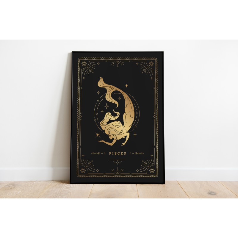 Pisces - Taurus Horoscope Decorative Poster