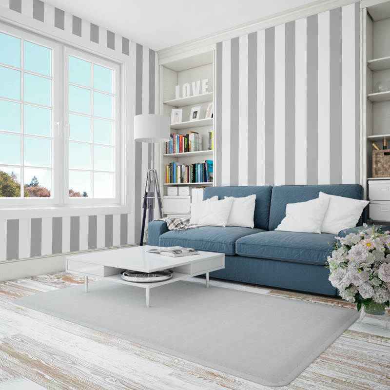 Wallpaper stripes white background gray stripes