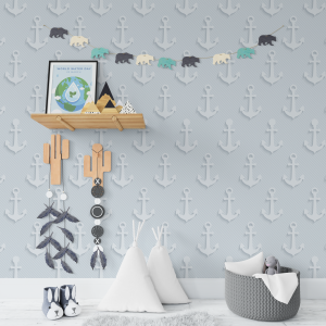 Papier peint ancre d'enfant