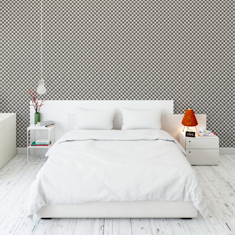 Painted Victorian Black and White in squares